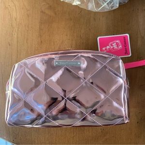 Juicy Couture Metallic Pink Make Up Bag New with Tags